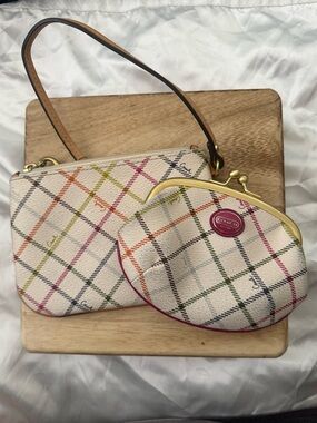 Coach y2k small coin and wristlet set